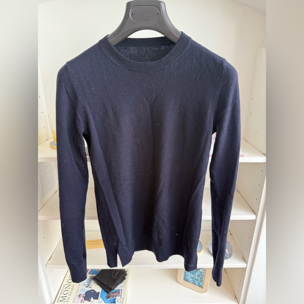 Theory Woman’s wool Navy Sweater